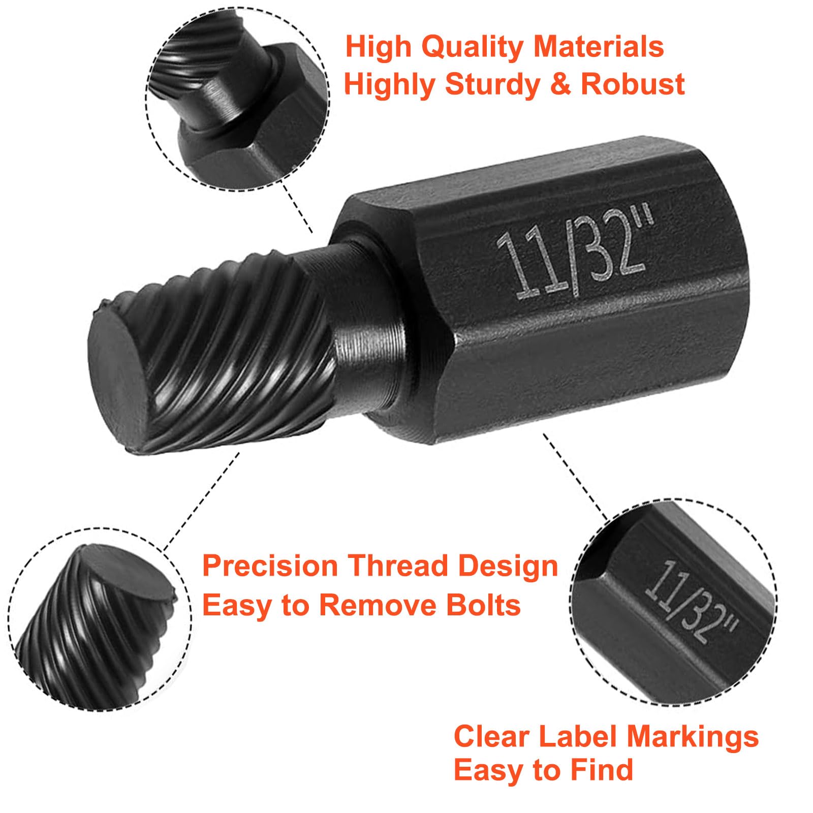 取り捨て Amazon.co.jp: 10個の損傷したネジ抽出器セット、六角ヘッド